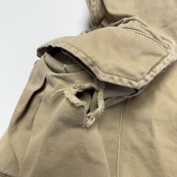 Vintage Polo Ralph Lauren Cargo Shirt Mens 34 (32x9.5) Beige - Picture 6 of 9